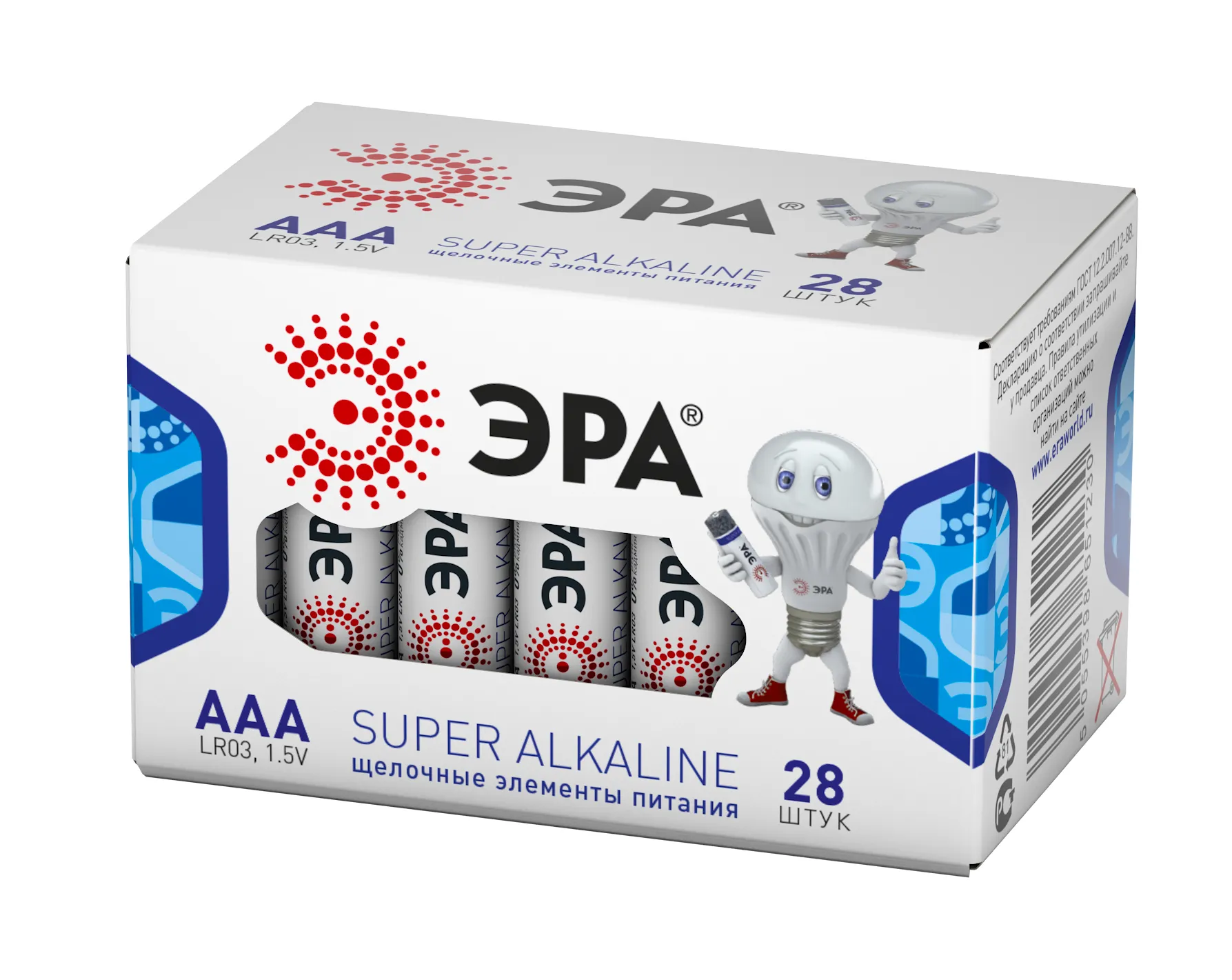 Батарейка LR03-28 box SUPER Alkaline (28/1120/44800) 
