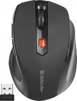 Мышь беспроводная Ultra мм-315 800-1600 dpi, 6 кнопок, черный