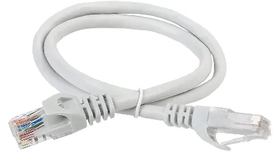 Патч-корд категория 5Е UTP 0.5м серый 