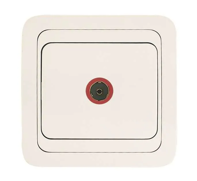 Mimoza Розетка телевизионная TV белая/белая 