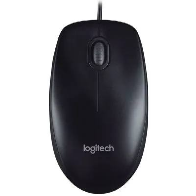 Мышь проводная B100, 1000 dpi, USB-A, черный 