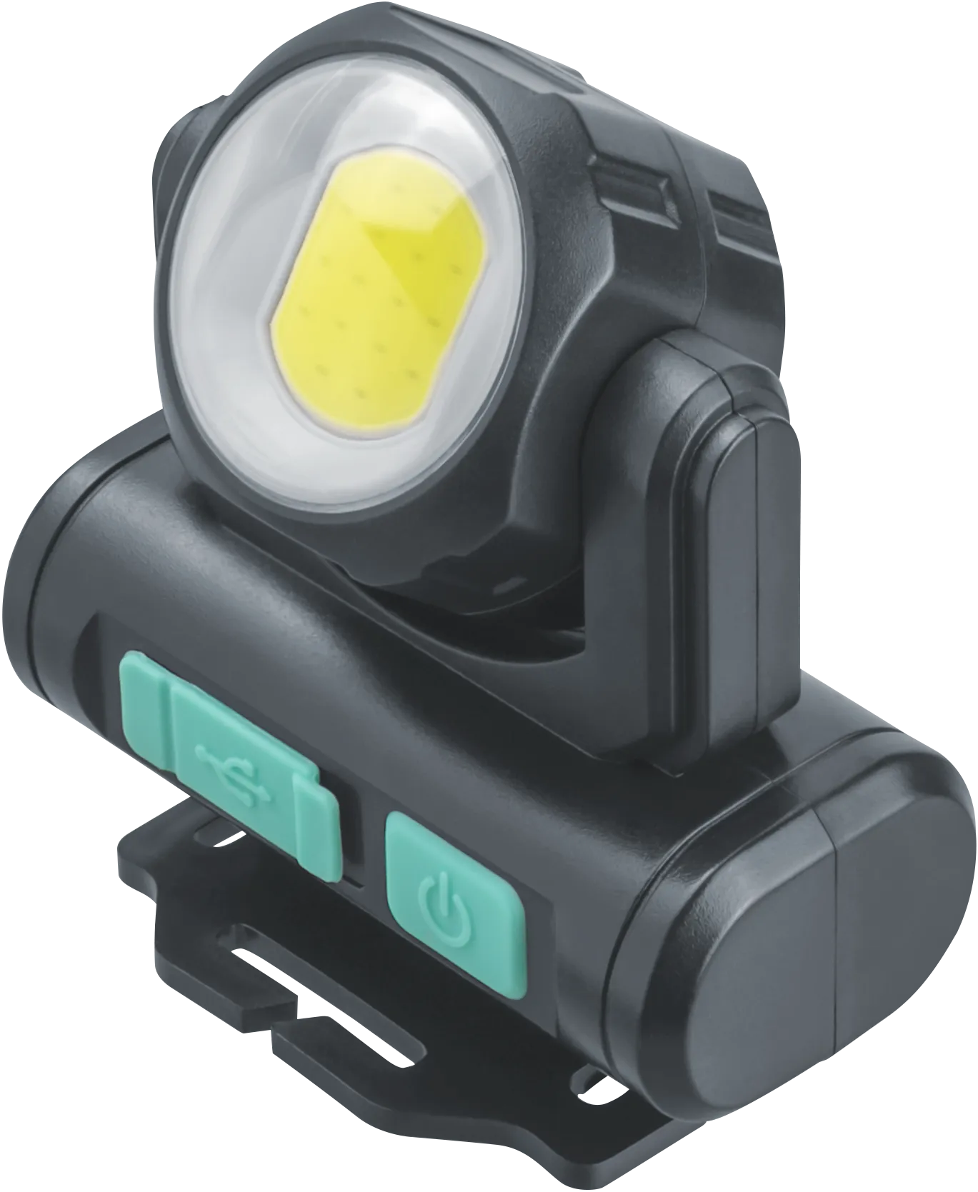 Фонарь светодиодный NPT-H38-ACCU 1COB, 3.2Вт + 1 LED, 3Вт налобный аккумуляторный 