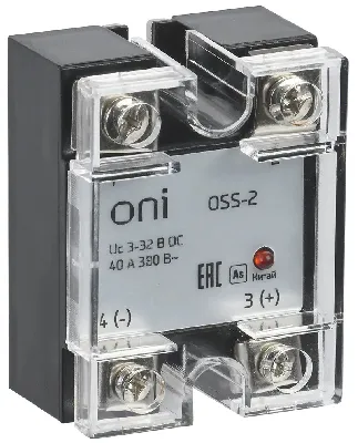 Реле твердотельное OSS-2 40А 380В AC 3-32В DC 