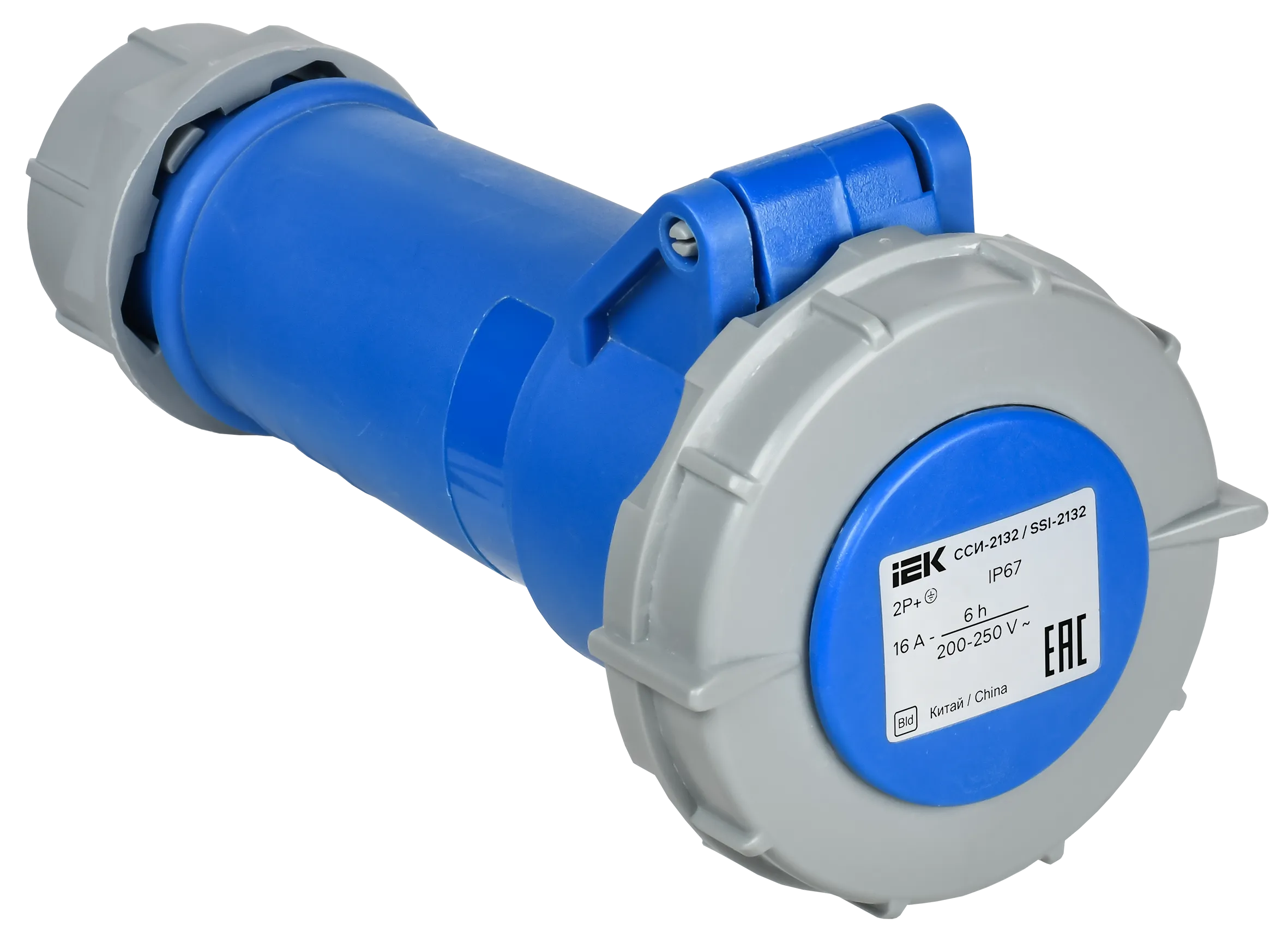Розетка переносная ССИ-2132 16А 6ч 220В 2P+PE IP67 IEK