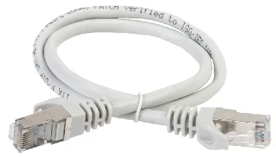 Патч-корд категория 5е FTP 0.5м LSZH серый 