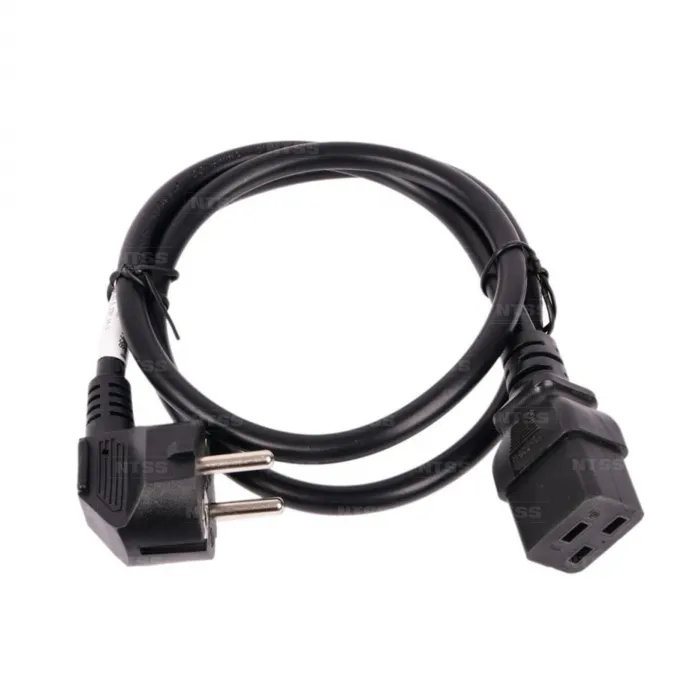 Шнур питания NTSS для БРП IEC 60320 C19 - CEE 7/7  Schuko. 3х1.5. 1.8 м. ГОСТ 