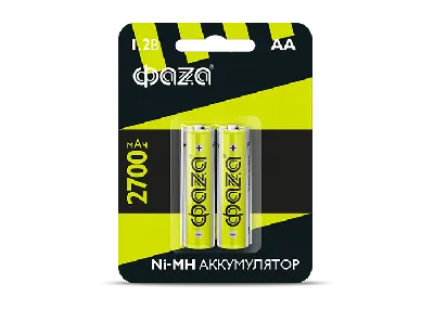 Элемент питания аккумуляторный AA 2700мАч Ni-MH 