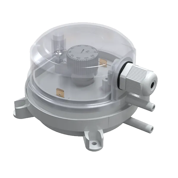 Датчик перепада давления 150-1500 Па, IP65, регулируемый дифференциал 