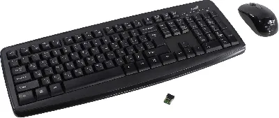 Комплект клавиатура + мышь беспроводной Smart KM-8101, черный 