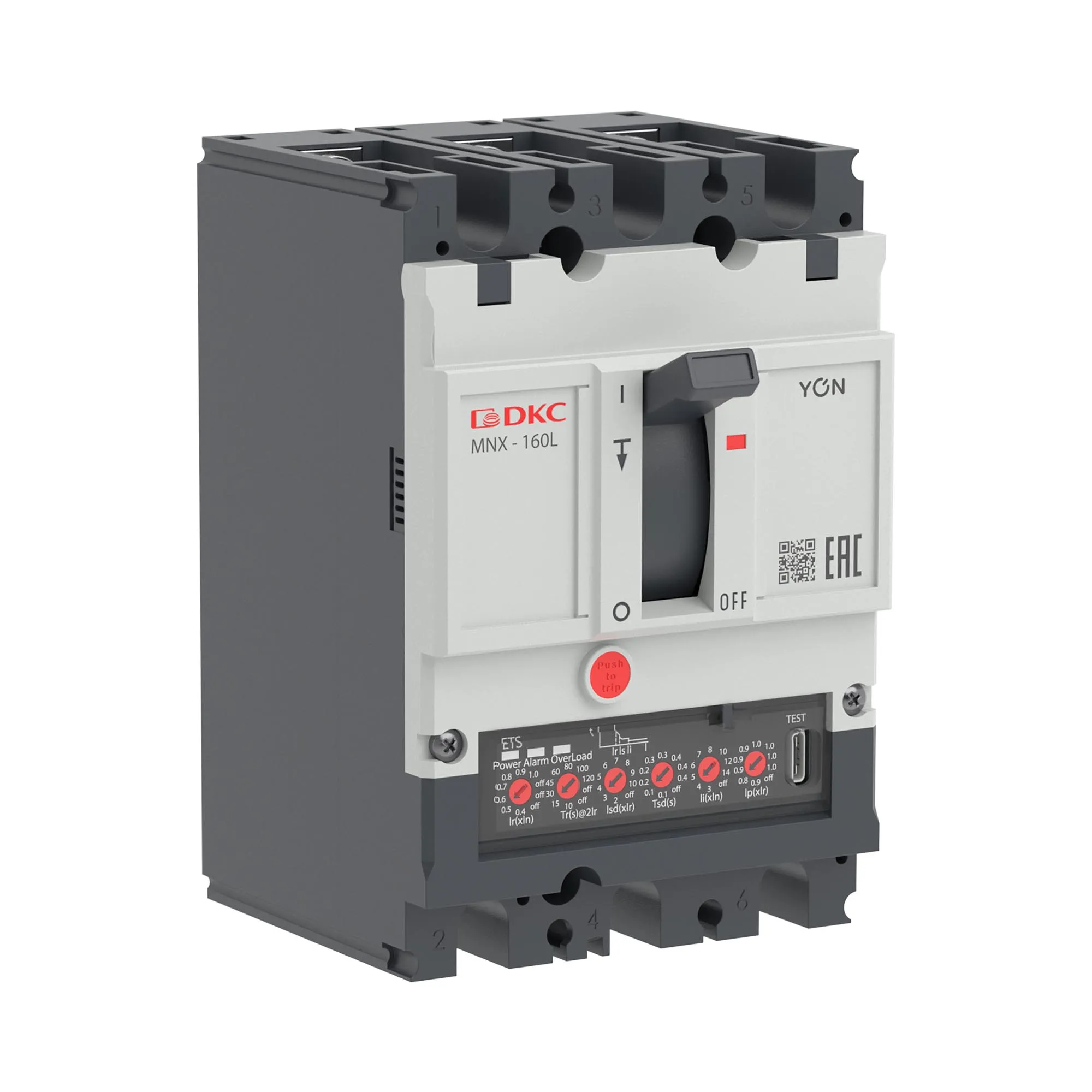 Выключатель автоматический YON pro MNX160L 3P 160 A 70 kA при AC415V расцепитель ETS