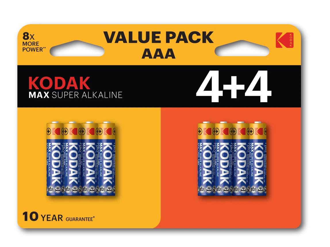Батарейка LR03 4+4BL MAX SUPER Alkaline AAA 