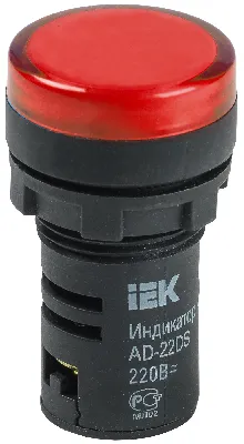 Лампа AD22DS LED матрица 22мм красный 230В 