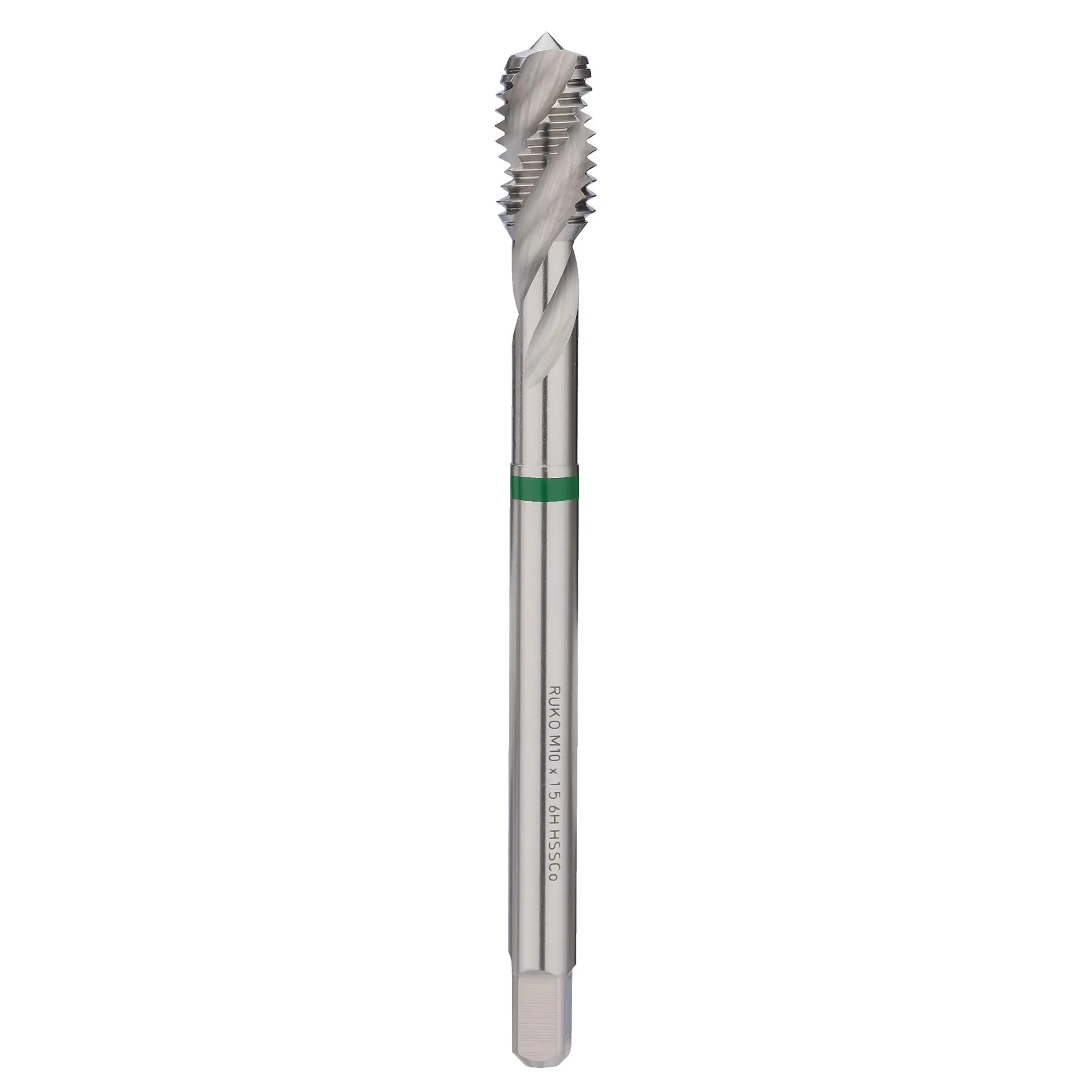 Метчик М10х1,5 (Машинный, спиральный) DIN371 HSSE-VAP 6h C/2-3P R35 100мм a=8,0