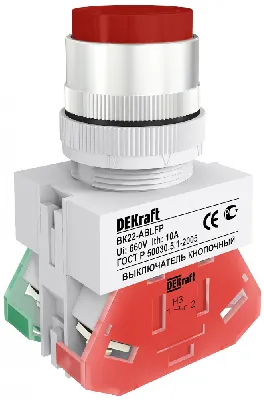 Кнопка красная ABLFP 22мм220В ВK-22 