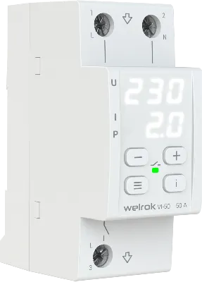 Реле напряжения c контролем тока Welrok VI-50
