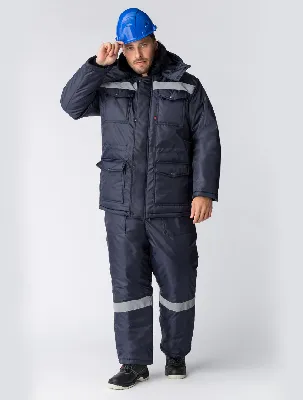 Костюм зимний Мастер NEW (Оксфорд) полукомбинезон, темно-синий 48-50 182-188 