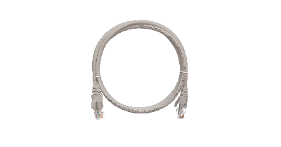 Шнур U/UTP 4 пары Кат.5e 2хRJ45/8P8C T568B Серый 