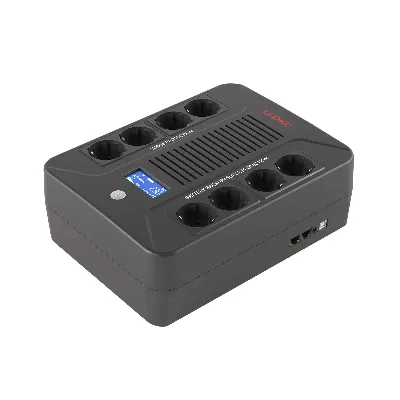 Источник бесперебойного питания line-interactive, Info PDU, 1000 ВА/600 Вт, 1/1,8xSchuko,  LCD, 1x9Aч 