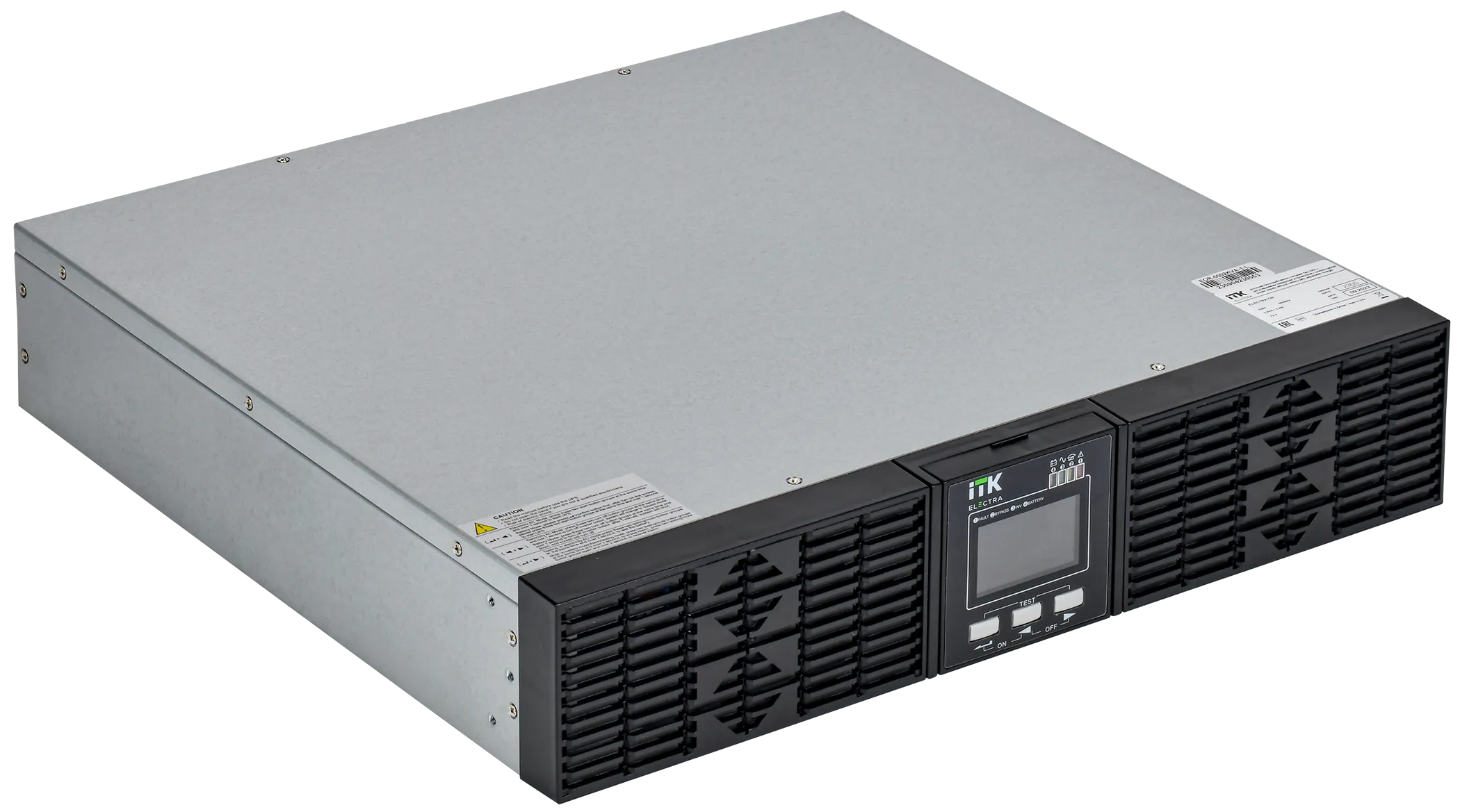 Источник бесперебойного питания Online Rackmount 3кВА/3кВт, однофазный с LCD дисплеем 96VDC без АКБ 2U с рег. з/у