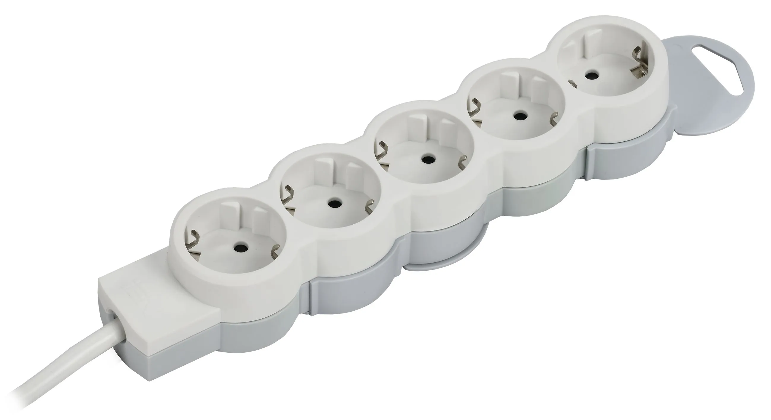 STANDARD Удлинитель У05 5 мест 2P+PE 5м 3х1,5мм2 16А белый IEK