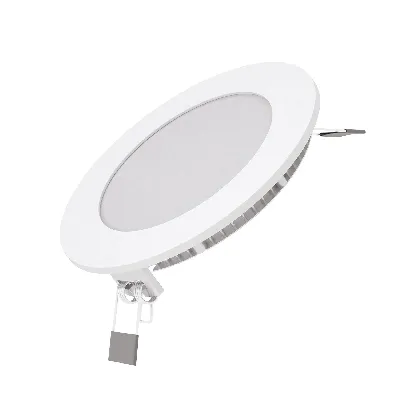 Светильник светодиодный встраиаемый LED ДВО 6 Вт 400 Лм 4000К IP20 d120х22 мм монт d105 мм Slim Gauss