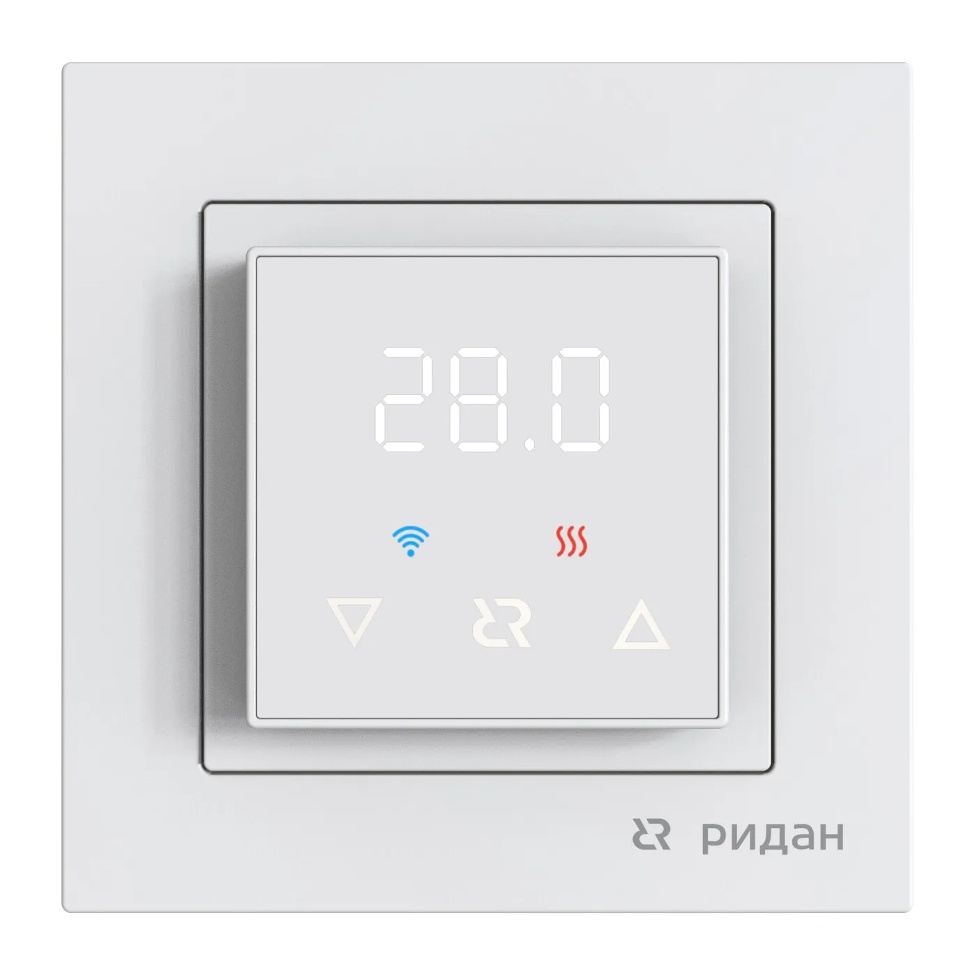 Терморегулятор Ридан Classy c Wi-Fi, с комбинацией датчиков, белый, 16А