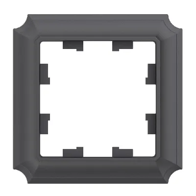 ATLASDESIGN ANTIQUE 1-постовая рамка, БАЗАЛЬТ
