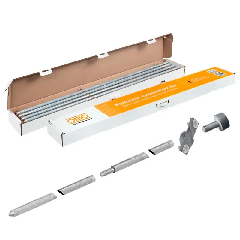 Комплект заземления безмуфтовый D16 мм, 6 м, FT (EK 219 16 6 ST FT) 