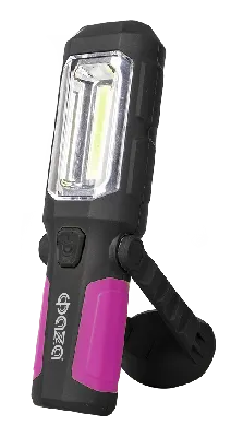 Фонарь многофункциональный WL2-L3W/05W-mg (черно-рубин.) с магнитом и крючком 2АА