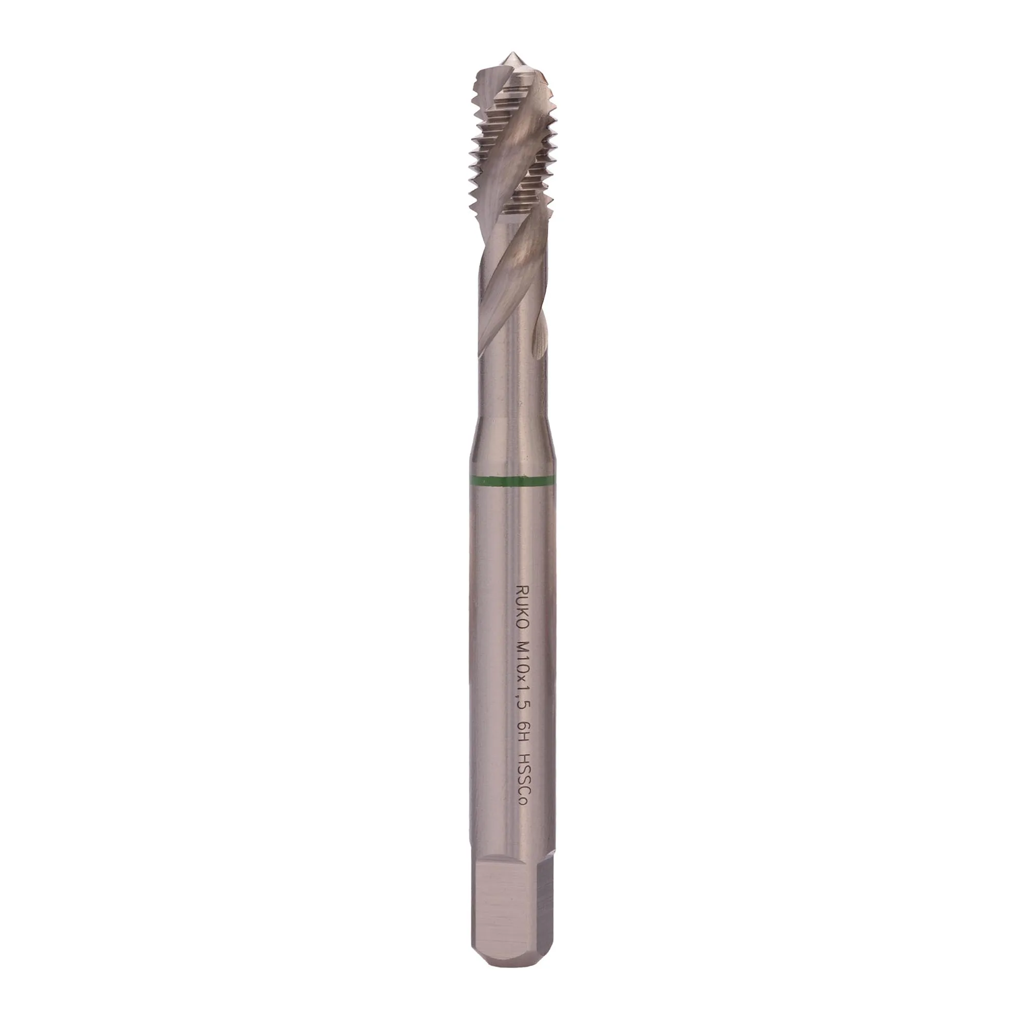 Метчик М10х1,5 (Машинный, левый, спиральный) DIN376 HSSE 6h C/2-3P R35 100мм a=5,5