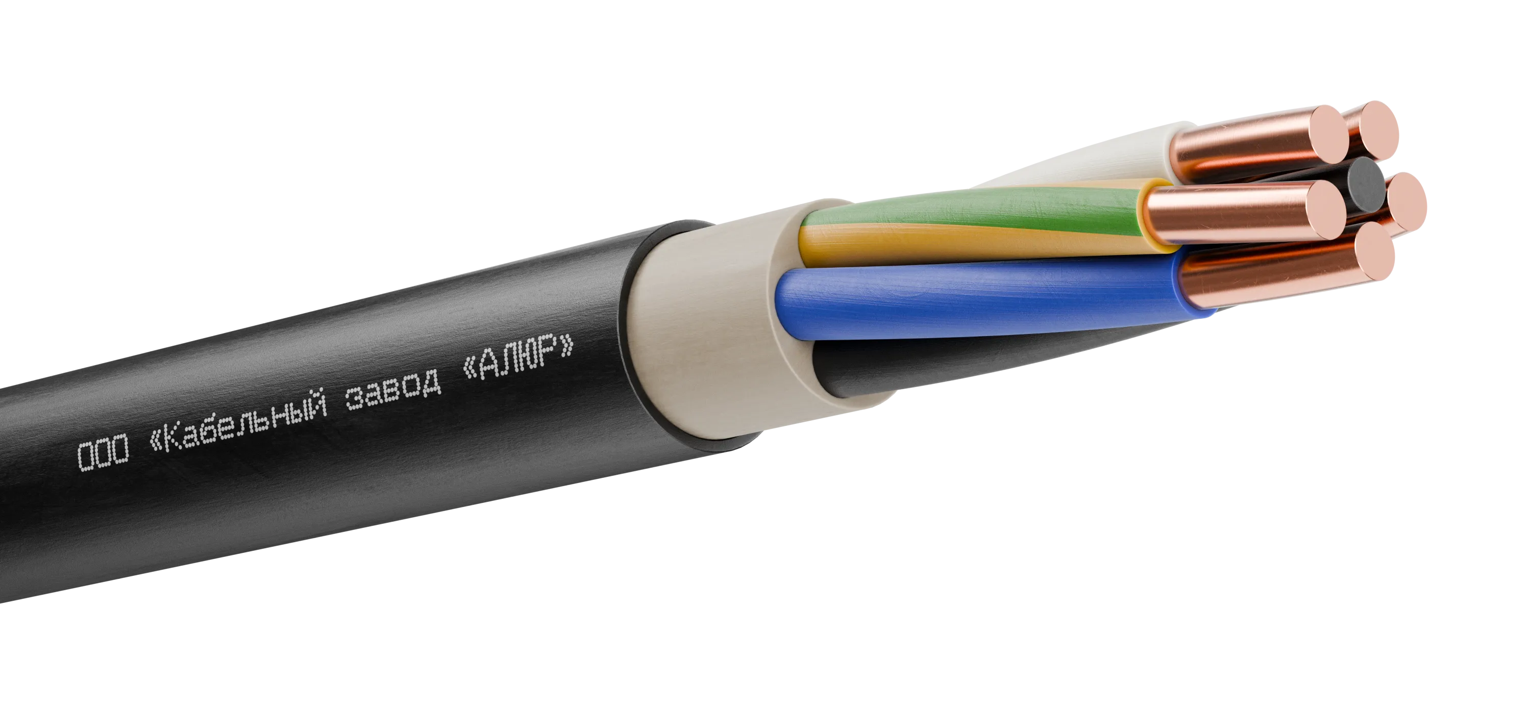 Кабель силовой ВВГнг(А)-LSLTx 5х2.5 (N.PE)-0.660 однопроволочный (барабан)