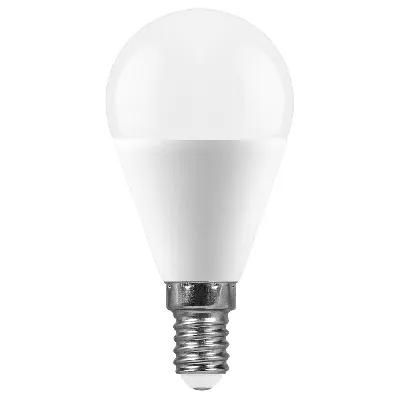 Лампа светодиодная LED 15вт Е14 теплый матовый шар