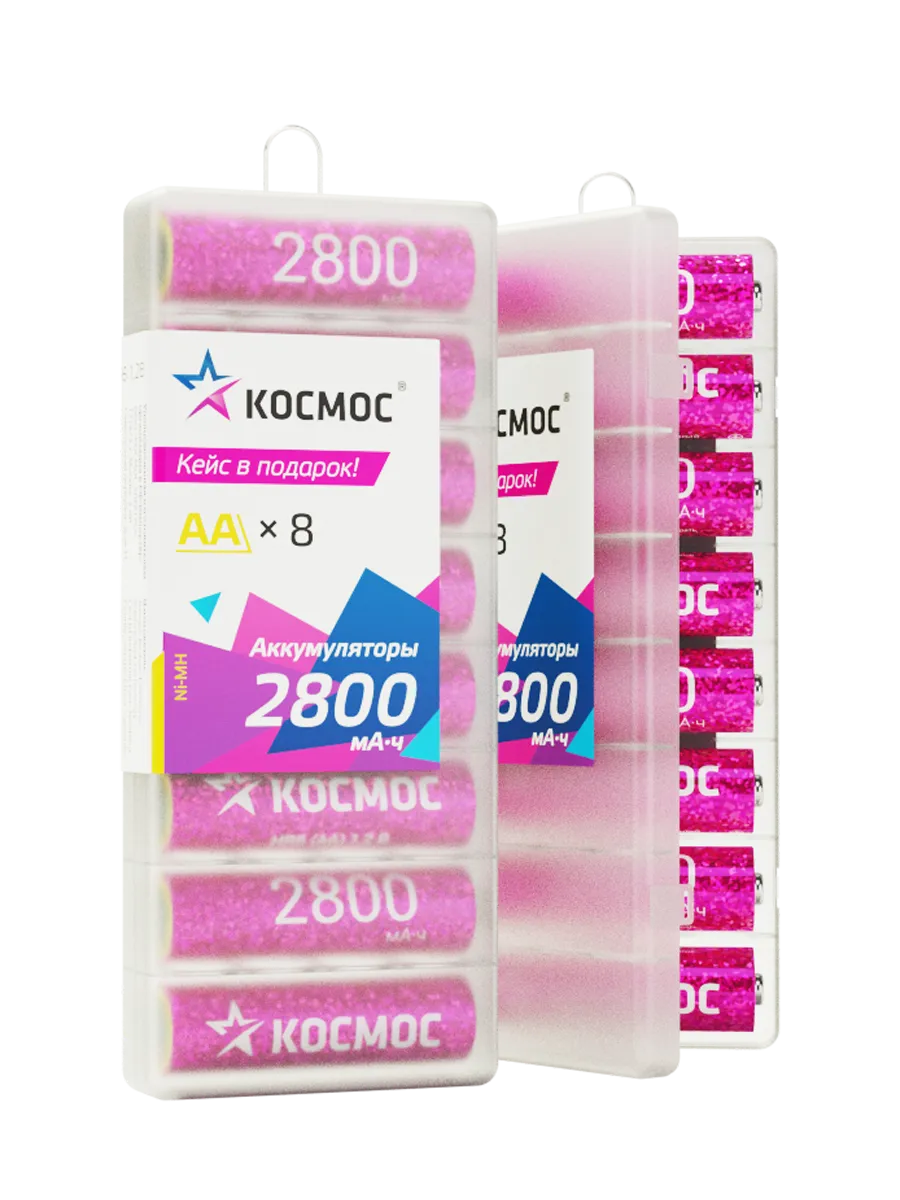 Аккумулятор R6 (АА) 2800mAh Ni-Mh 8 шт в боксе 