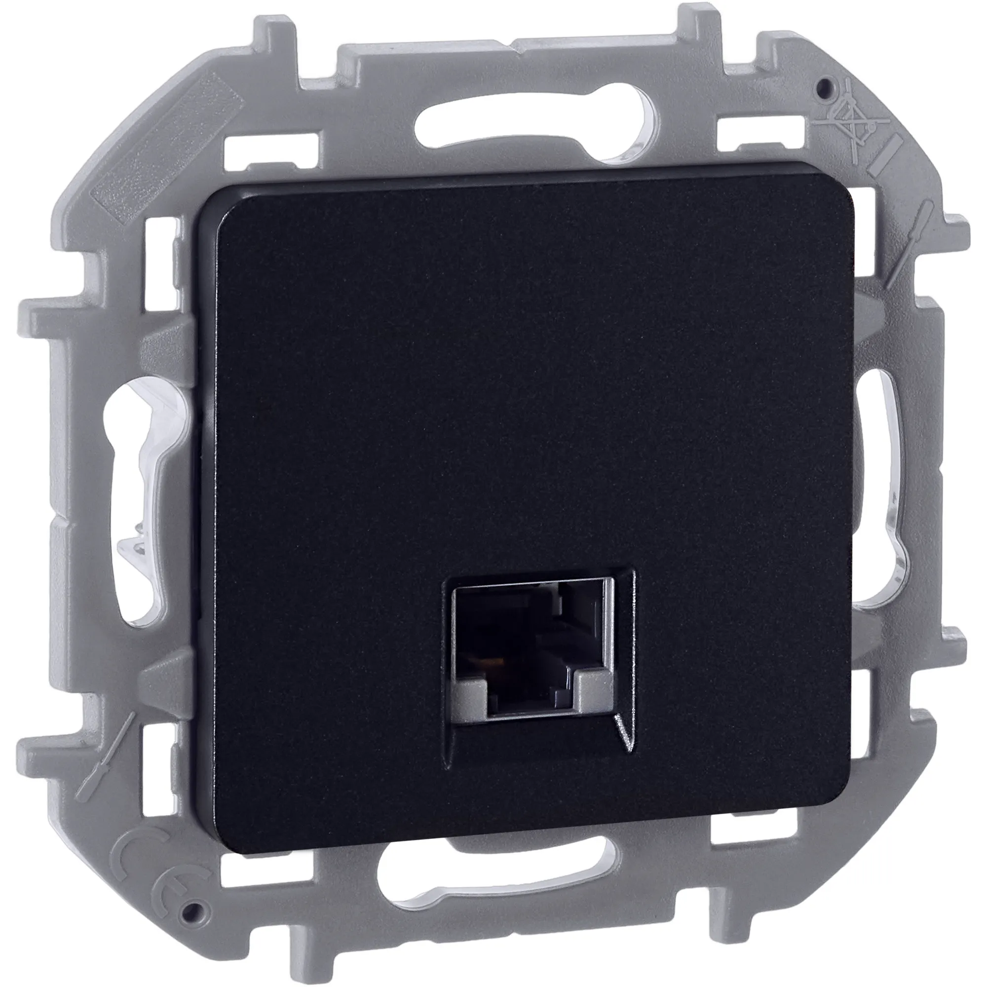 INSPIRIA розетка информационная RJ 45  категория 5e  UTP антрацит
