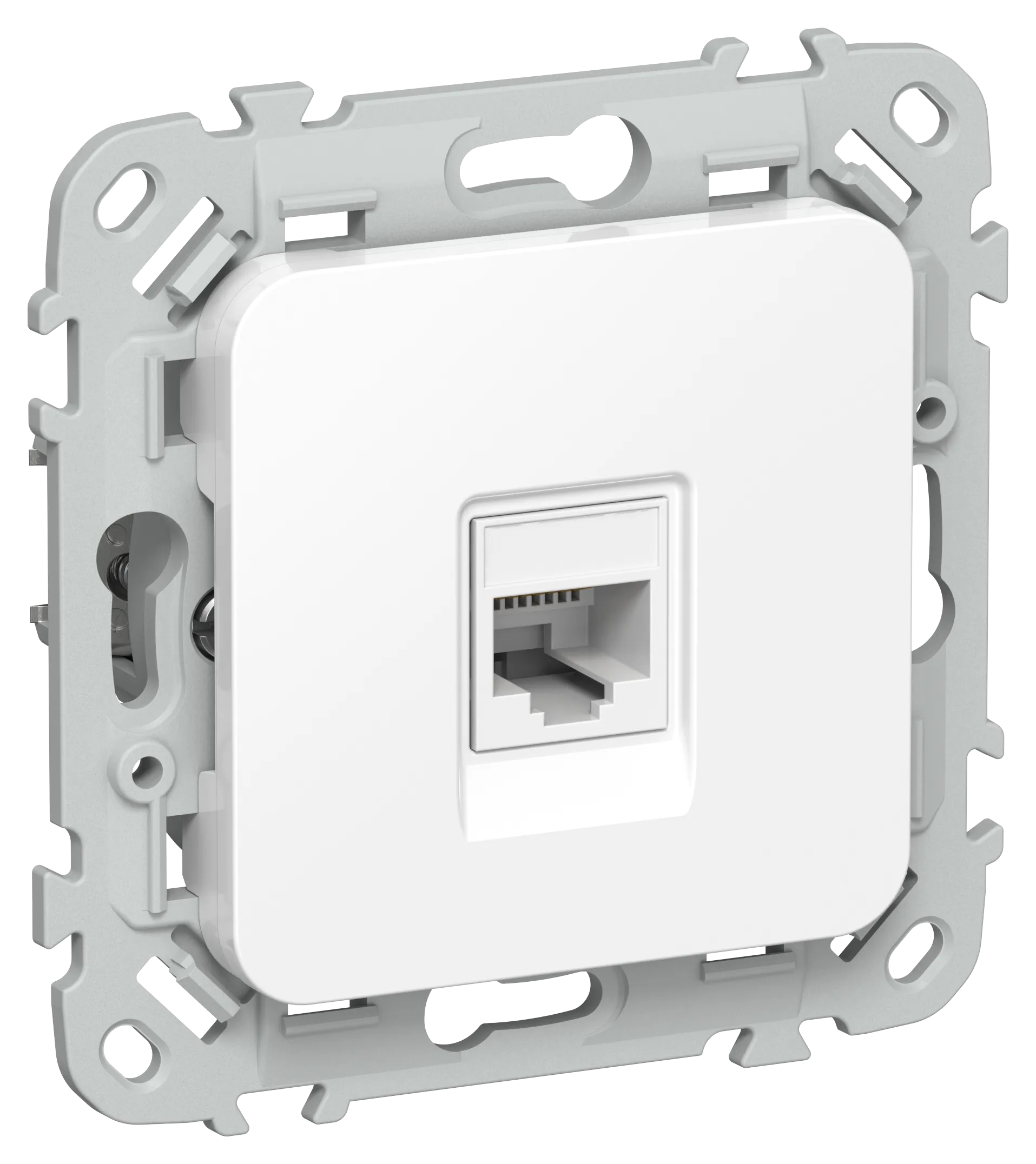 FLITE Розетка компьютерная RJ45 категория 6 UTP РК6-1-0-ФлБ белый IEK 