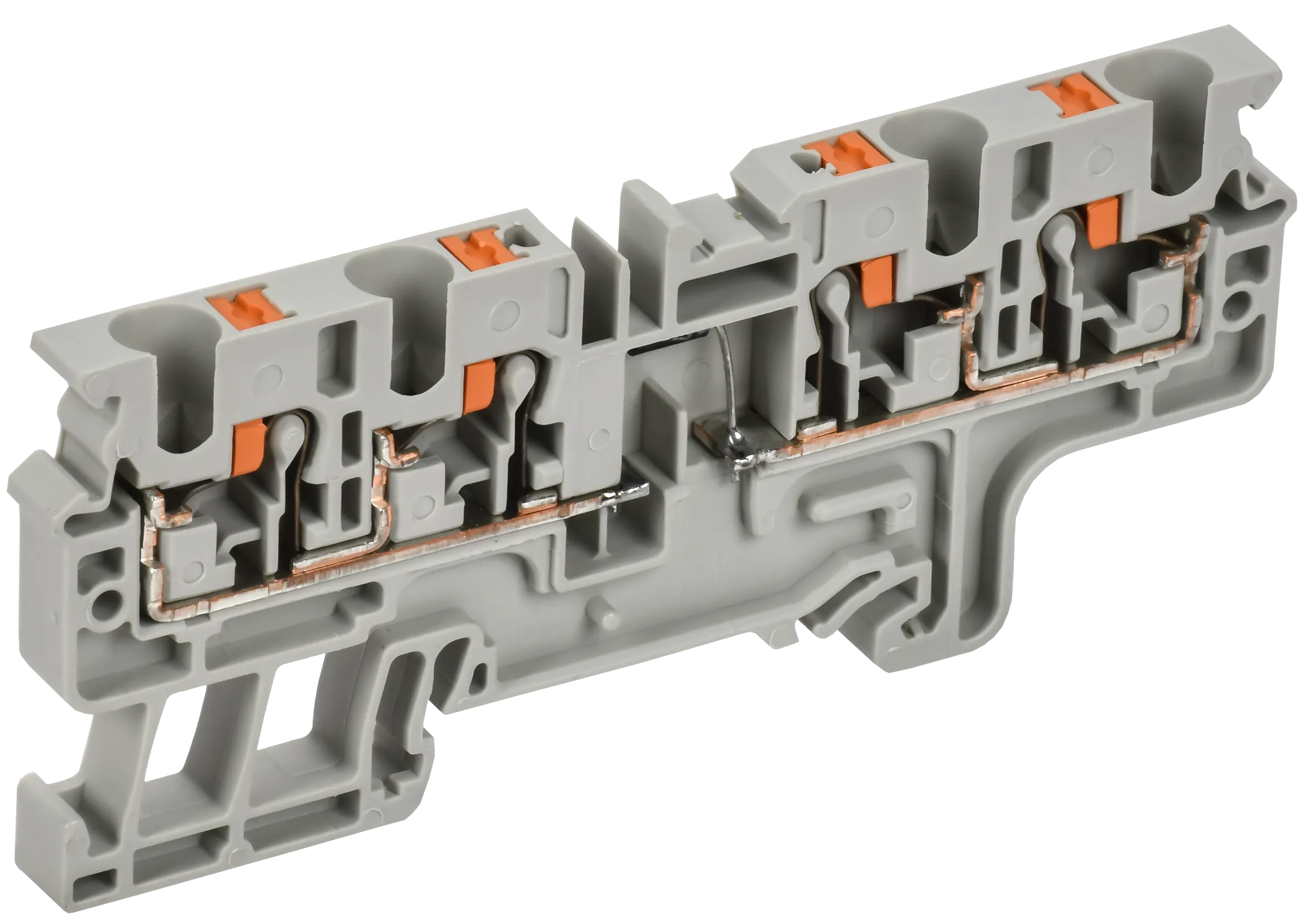 ARMAFIX Колодка клеммная CP4/4(E)D1 4х-проводная Push In с встроенным диодом IEK
