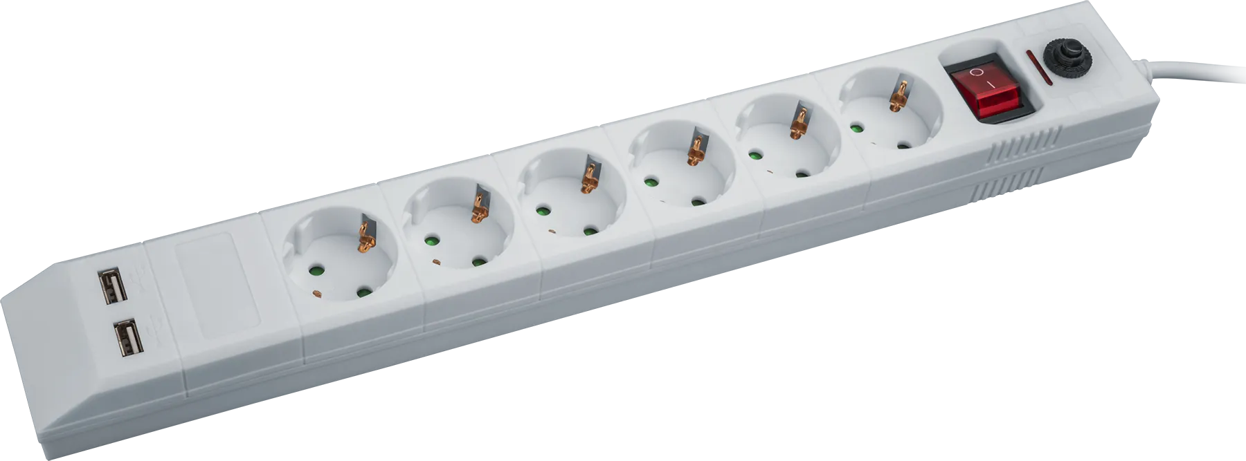 Фильтр сетевой NSP-USB-06-180-ESC-3x1 6 гнезд (1.8м)