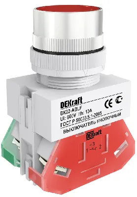 Кнопка красная выключения ABLF-22 220В ВK-22 