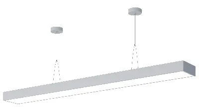 Светильник светодиодный Geometria Block SPO-114-W-40K-036 36Вт 4000К 2800Лм IP40 1200х130х50 белый подвесной