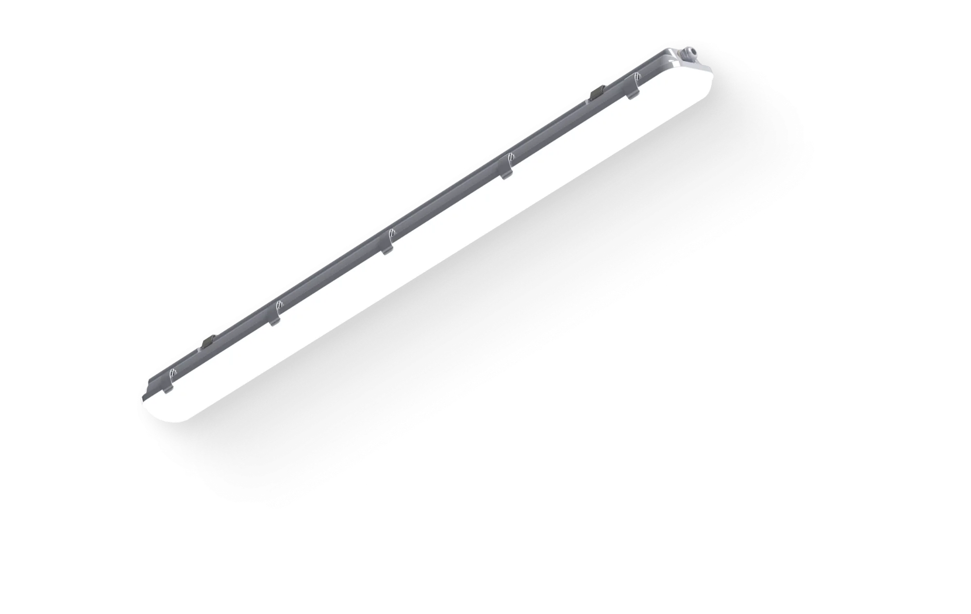 Светильник светодиодный CSVT SLIM 32 1262х124х85 CRI80 5000 milky IP65 II серый подвесной/накладной 