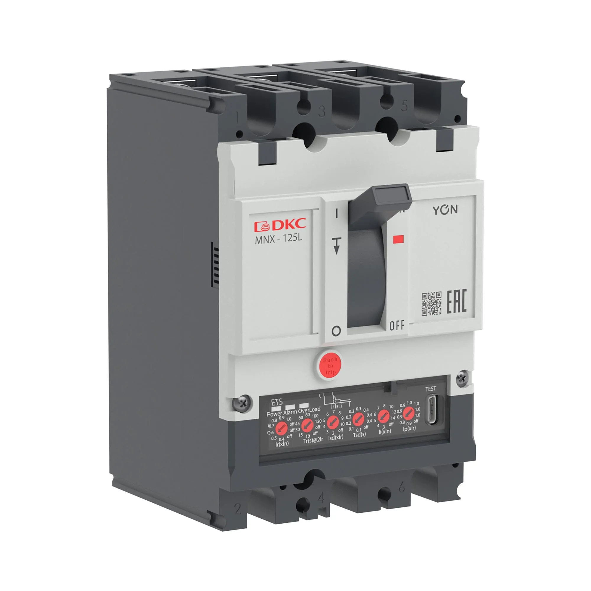 Выключатель автоматический YON pro MNX125L 3P 63 A 70 kA при AC415V расцепитель ETS