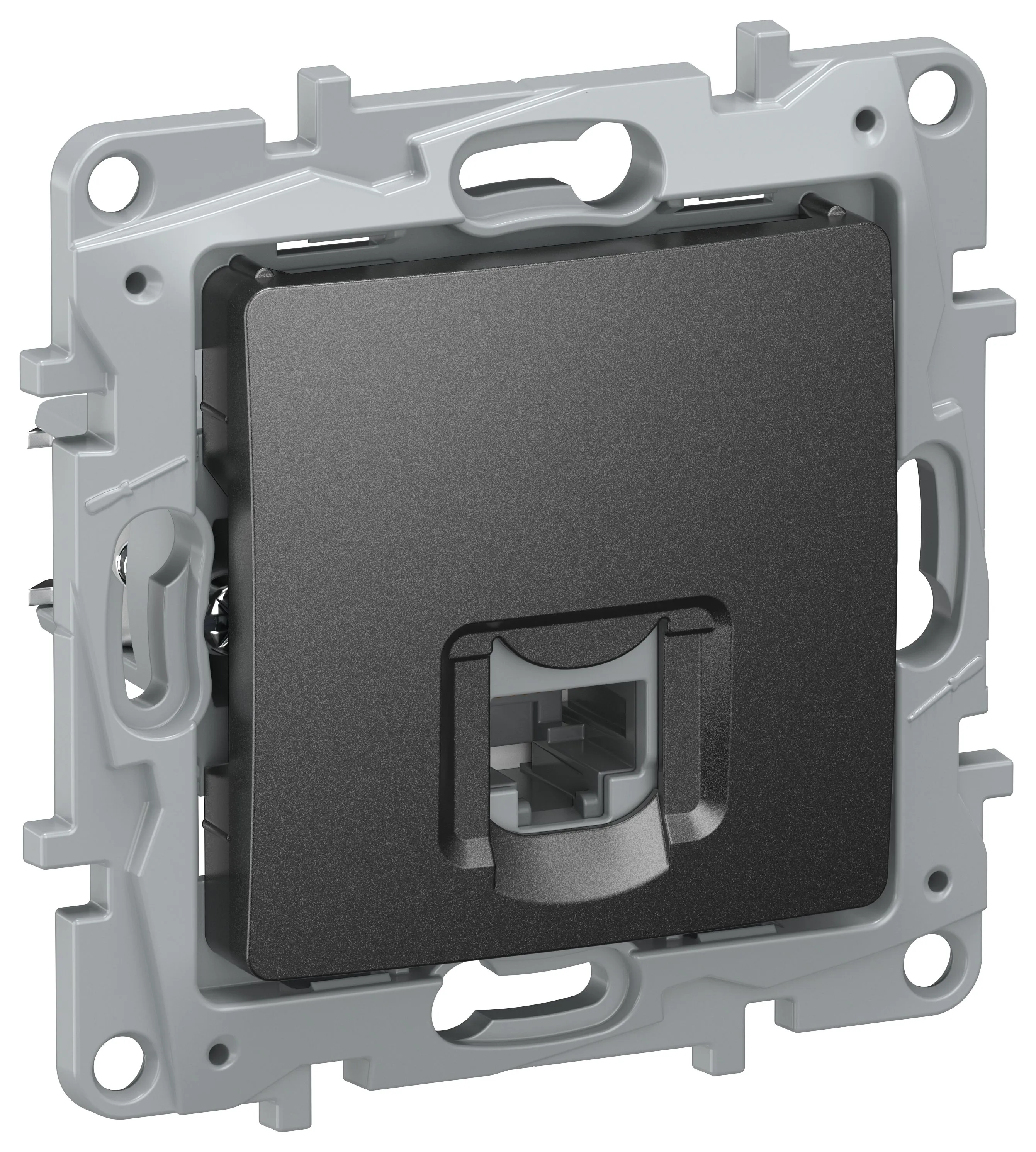 IEKETIKA Розетка компьютерная RJ45 категория 5Е UTP 6726411 антрацит