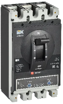 ARMAT Автоматический выключатель в литом корпусе 3P типоразмер H 50кА 315А расцепитель термомагнитный регулируемый