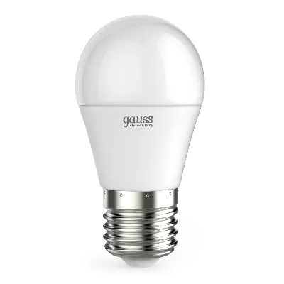 Лампа светодиодная LED 12 Вт 880 лм 3000К AC180-240В E27 шар P45 теплая  Elementary Gauss
