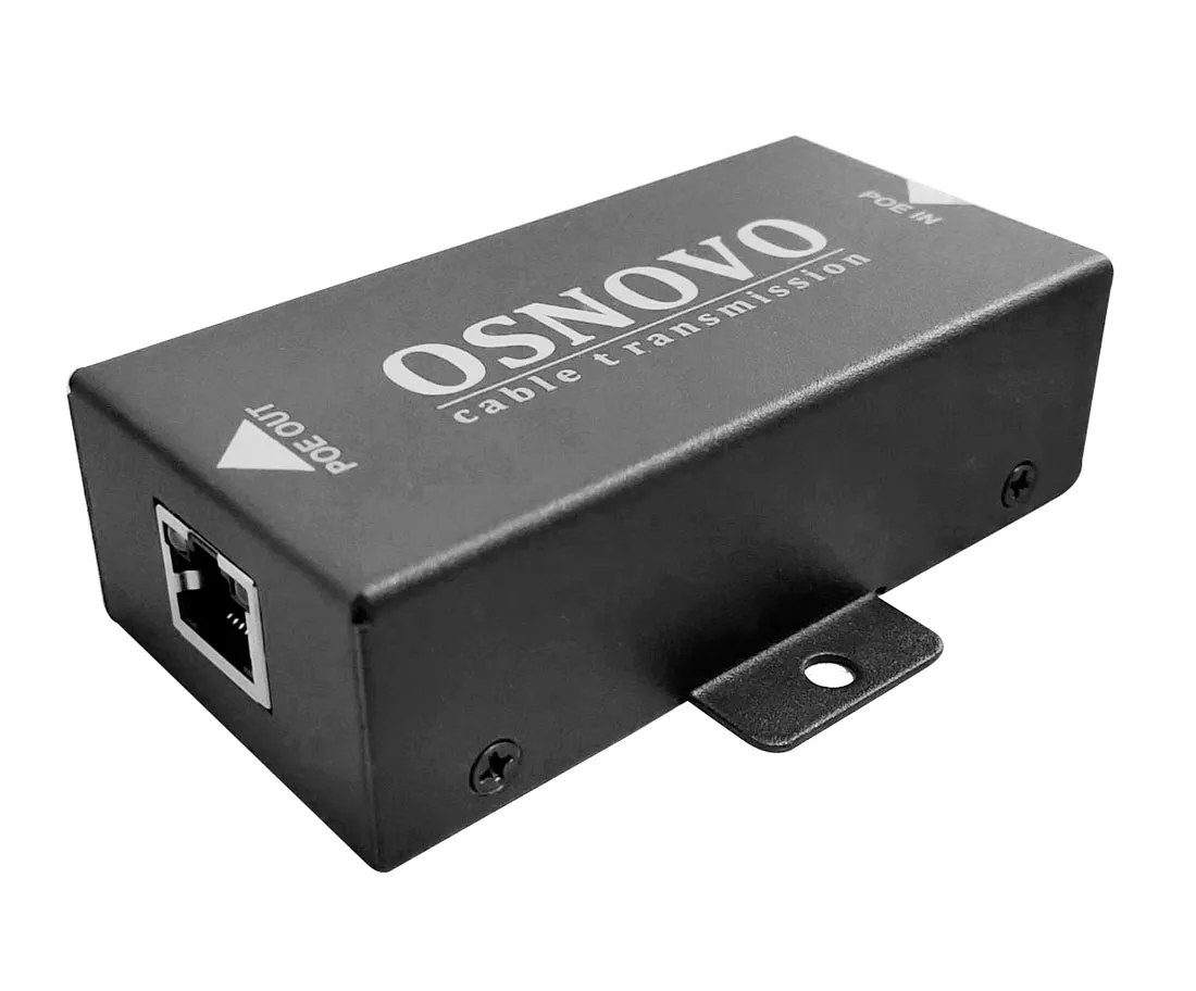 Удлинитель PoE 2хRJ45 10/100/1000 Мб/с, IP50, до 500 м 