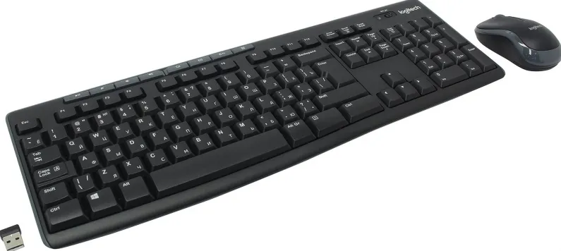 Комплект клавиатура + мышь беспроводной MK270 Ru layout, черный