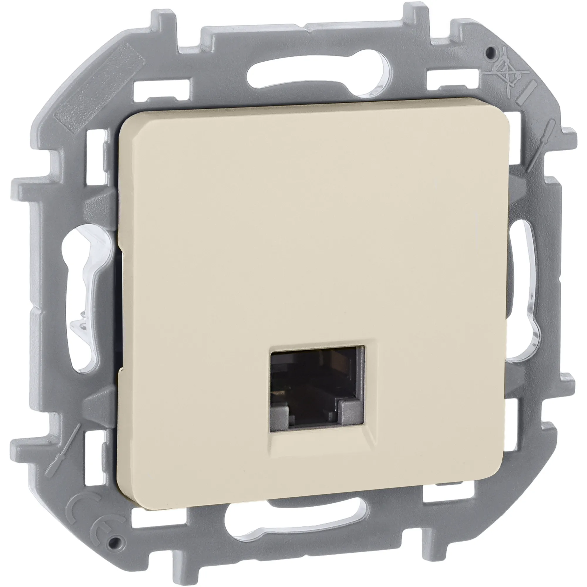 INSPIRIA розетка информационная RJ 45  категория 5e UTP  слоновая кость