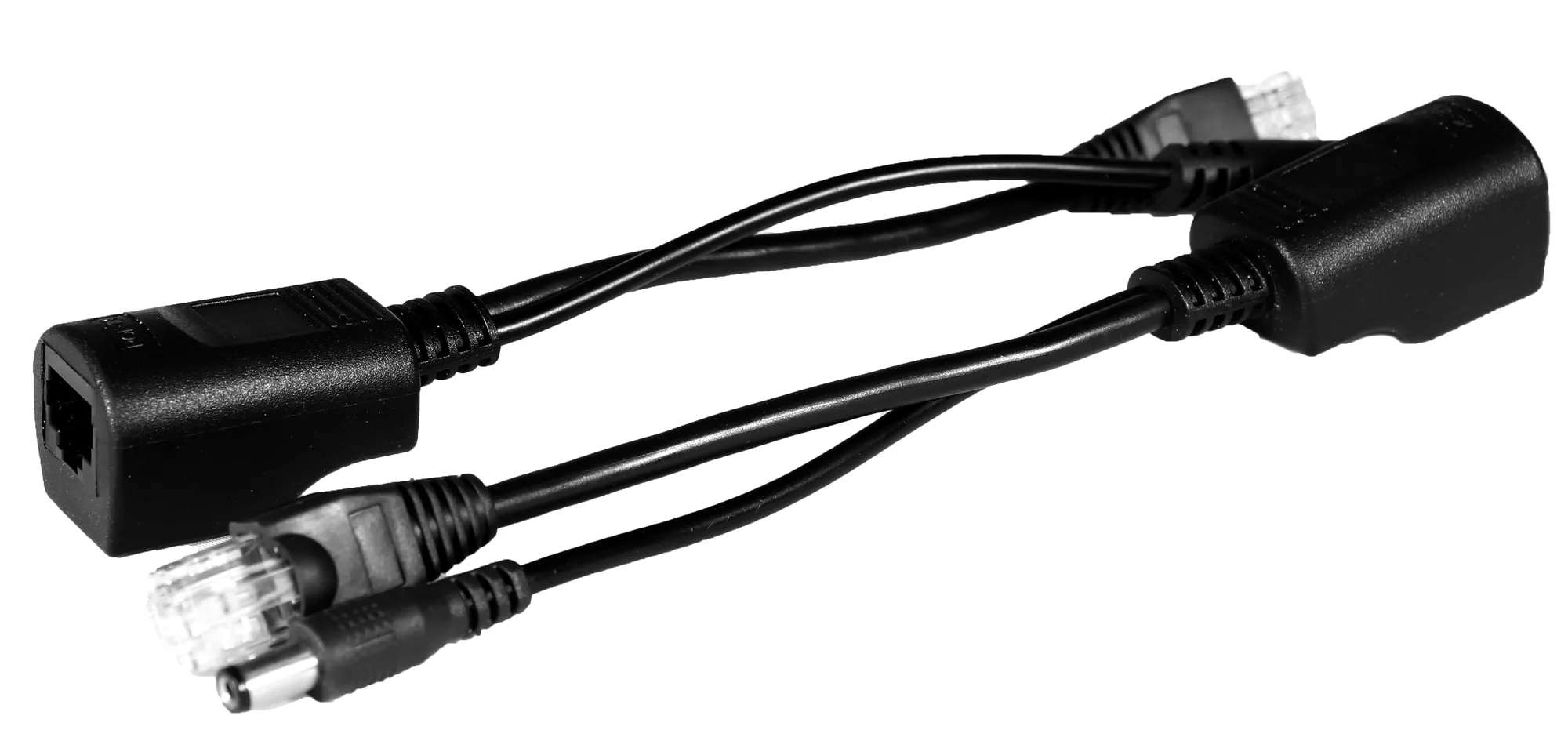 Комплект пассивный (инжектор + сплиттер) для передачи PoE по кабелю Cat 5e. 