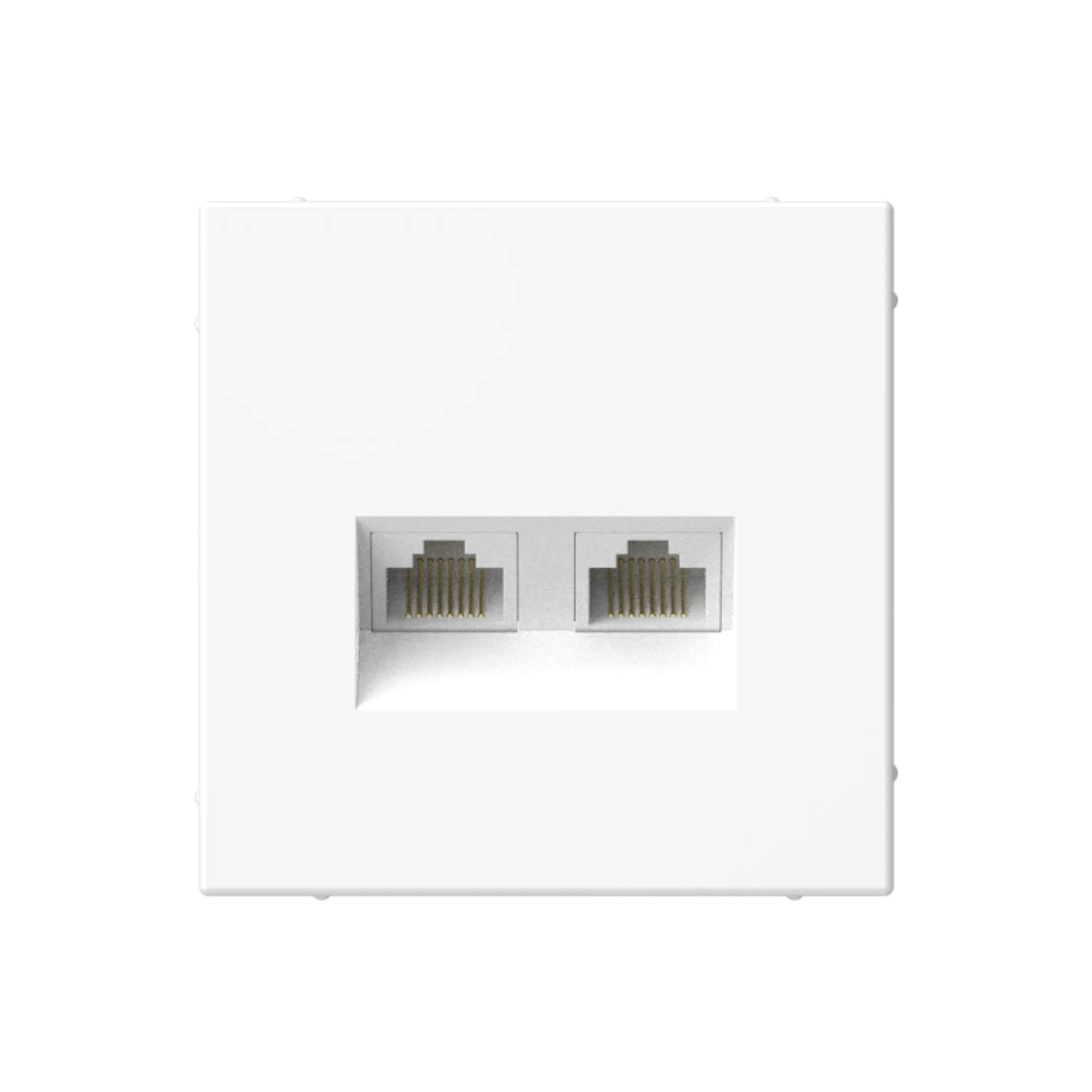 ARTGALLERY РОЗЕТКА двойная компьютерная RJ45+RJ45, кат. 5е, механизм, ЛОТОС