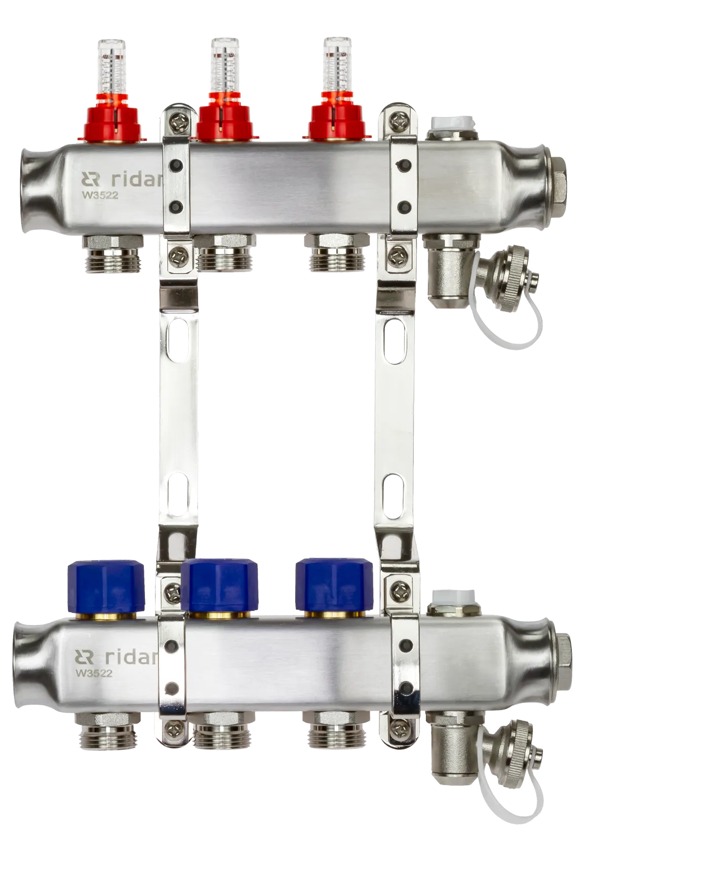 Коллекторная группа SSM-3RF set 3 контура 1' x 3/4' с расходомерами и кронштейнами 